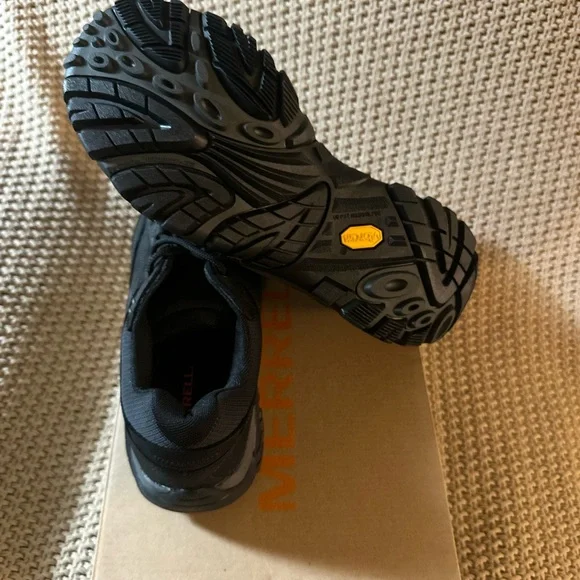 Merrell Moab Adventure Lace Shoes Mens Size 9 BlackVibram